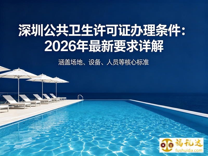 深圳公共卫生许可证办理条件：2026年最新要求详解